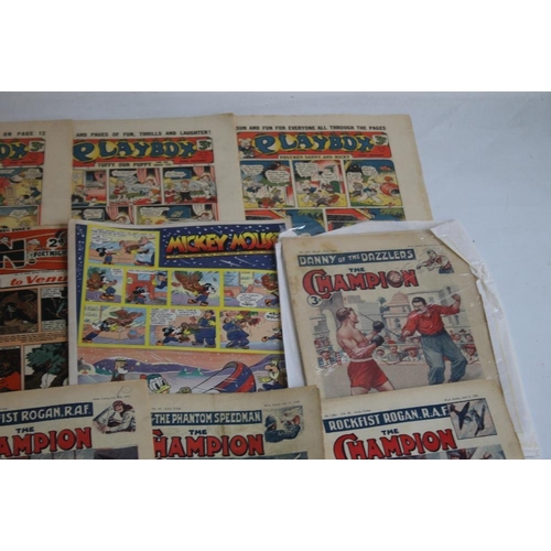 107 - THE BEANO' AND 'THE DANDY' COMICS ETC. to include 'The Dandy' #39, 1938, #240 1943, #333 1946, #1518... 