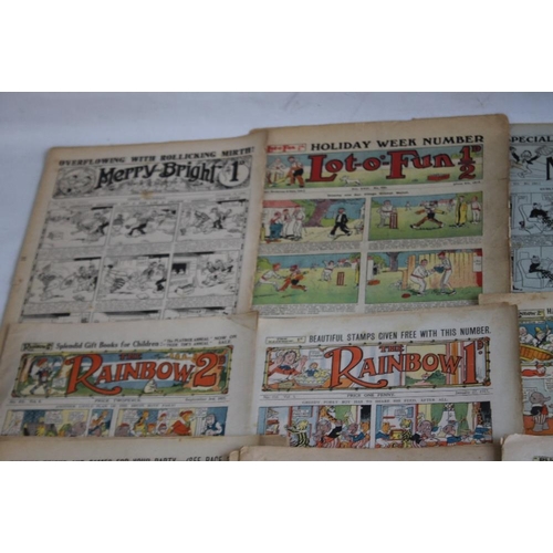 108 - EARLY 20TH CENTURY COMICS to include 'Comic Life' #616 1910, 'Merry and Bright' #135 1913 and #402 1... 