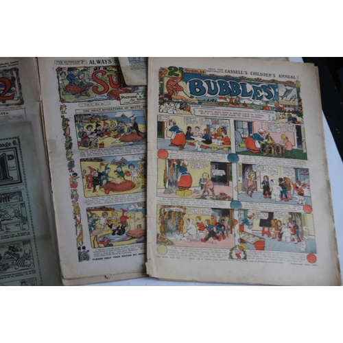 108 - EARLY 20TH CENTURY COMICS to include 'Comic Life' #616 1910, 'Merry and Bright' #135 1913 and #402 1... 