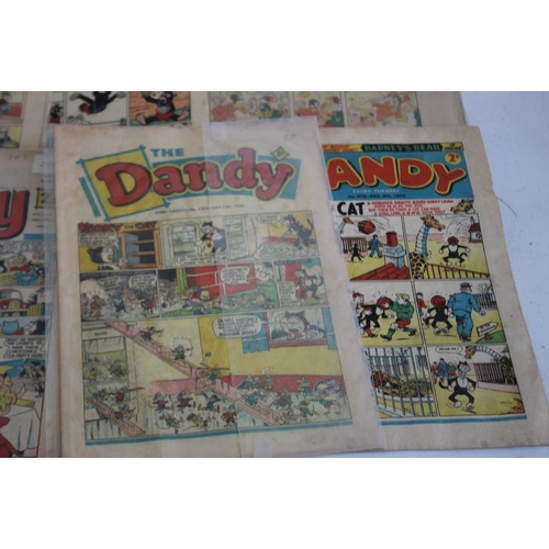 113 - THE BEANO, DANDY, KNOCKOUT AND TOPPER COMICS to include 'The Beano' #330 1948, #700 1955, #711 1956,... 