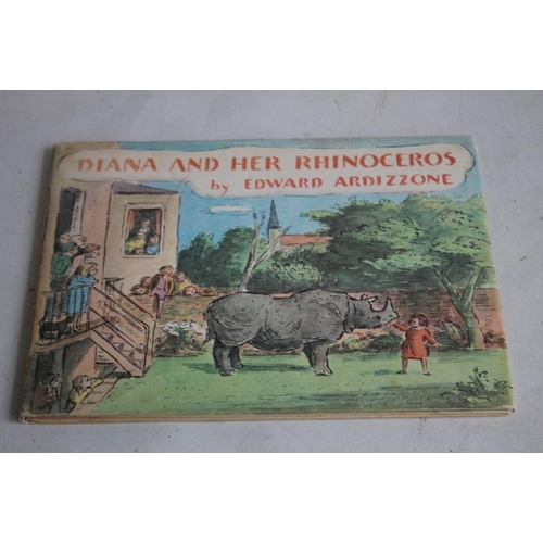 116 - EDWARD ARDIZZONE - 'DIANA AND HER RHINOCEROS', first edition The Bodley Head, 1964 with two dustjack... 