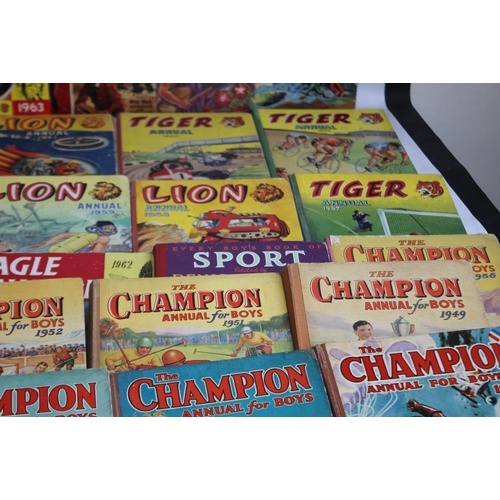 128 - A COLLECTION OF 1930S, 1940S AND 1950S BOYS' ANNUALS to include 'The Champion Annual for Boys' 1932,... 