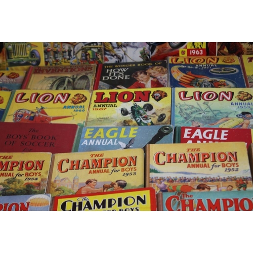 128 - A COLLECTION OF 1930S, 1940S AND 1950S BOYS' ANNUALS to include 'The Champion Annual for Boys' 1932,... 