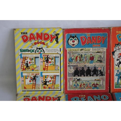 131 - 1950s ANNUALS - THE DANDY BOOK 1954, 1956 (X 2), 1957, 'The Beano Book' 1956, and 'The Big Rupert St... 