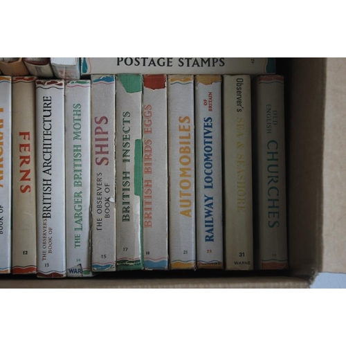 137 - A BOX OF OBSERVER'S BOOKS to include No 83 'Devon & Cornwall' and No 85 'Herbs'  (36)