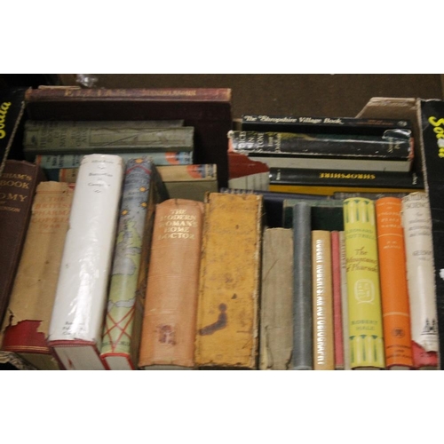 138 - THREE LARGE TRAYS AND ONE SMALL TRAY OF MISCELLANEOUS BOOKS to include quantity of Louisa M. Alcott ... 