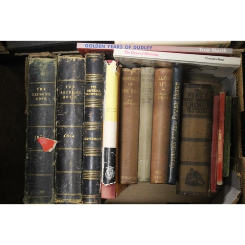 138 - THREE LARGE TRAYS AND ONE SMALL TRAY OF MISCELLANEOUS BOOKS to include quantity of Louisa M. Alcott ... 