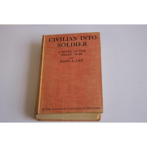 149 - FIVE NOVELS ON THE SUBJECT OF WAR to include A. D. Gristwood - 'The Somme including also The Coward'... 