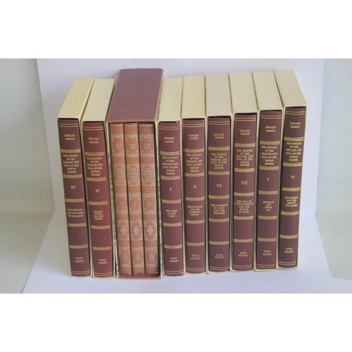 154 - FOLIO SOCIETY, EDWARD GIBBON - 'THE HISTORY OF THE DECLINE AND FALL OF THE ROMAN EMPIRE', eight volu... 