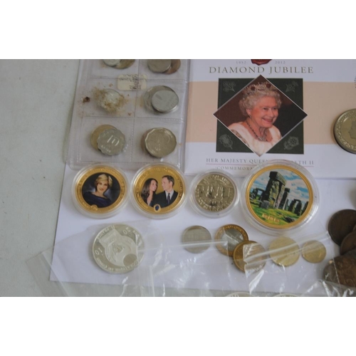 56 - A COLLECTION OF MODERN COMMEMORATIVE COINS,  to include a cased set of St Helena 2013 sea life crown... 