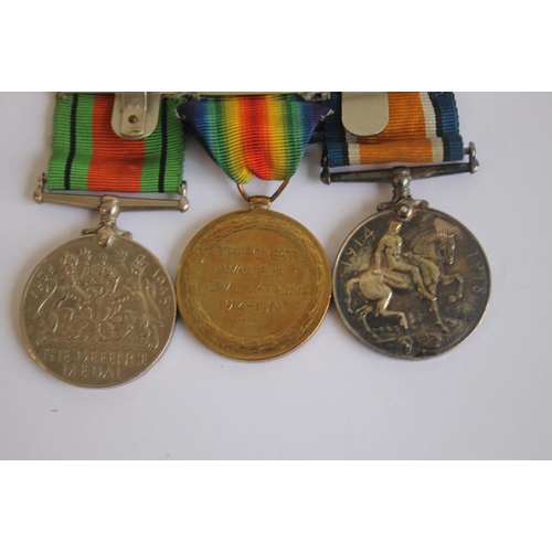 74 - A WWI/II MEDAL GROUP consisting of WWI BWM/Victory pair, named to 203589 Pte. G. O. William KSLI and... 