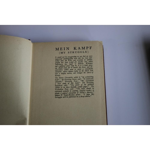 85 - ADOLF HITLER - 'MY STRUGGLE', English translation published by The Paternoster Library, Hurst & Blac... 