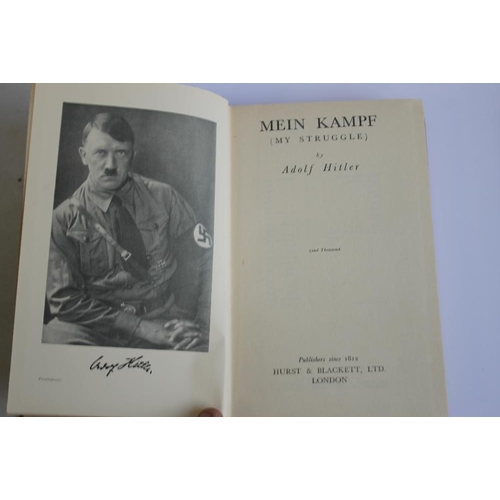 85 - ADOLF HITLER - 'MY STRUGGLE', English translation published by The Paternoster Library, Hurst & Blac... 