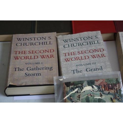 86 - A COLLECTION OF MILITARY INTEREST BOOKS to include Winston S. Churchill - 'The Second World War' Vol... 