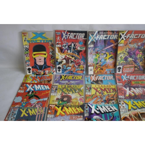 93 - MARVEL X-MEN AND X-FACTOR COMIC BOOKS UK 1980S, to include The Uncanny X-Men 1986/87, Classic X-Men ... 