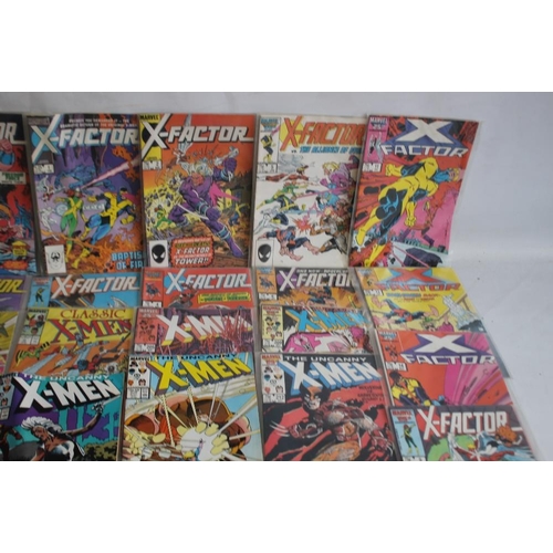 93 - MARVEL X-MEN AND X-FACTOR COMIC BOOKS UK 1980S, to include The Uncanny X-Men 1986/87, Classic X-Men ... 