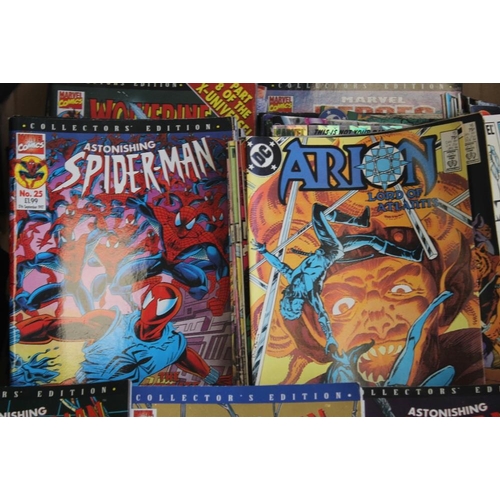 95 - A QUANTITY OF MARVEL, DC AND QC COMIC BOOKS 1970S, 80S AND 90S, to include Collector's Editions 'Ast... 