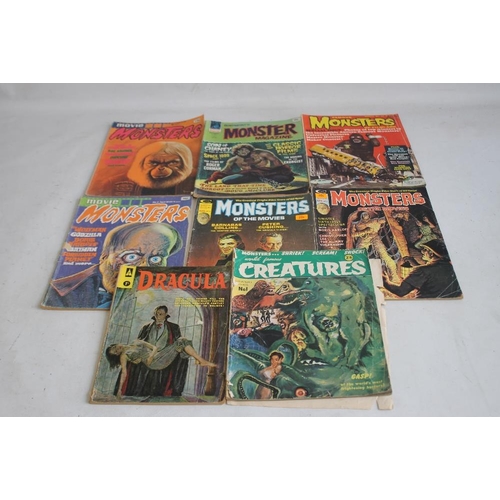 97 - MOVIE MONSTER MAGAZINES to include 'World Famous Creatures' Collector's Edition #1 A/F, 'Monsters of... 