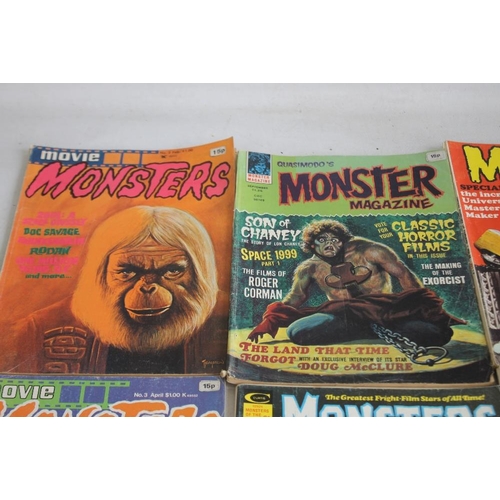 97 - MOVIE MONSTER MAGAZINES to include 'World Famous Creatures' Collector's Edition #1 A/F, 'Monsters of... 