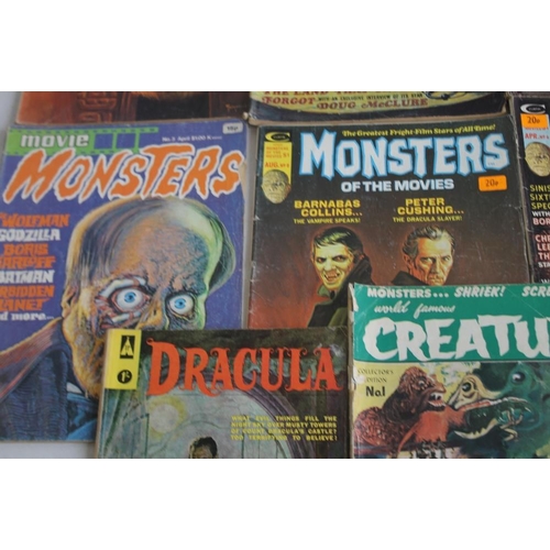 97 - MOVIE MONSTER MAGAZINES to include 'World Famous Creatures' Collector's Edition #1 A/F, 'Monsters of... 