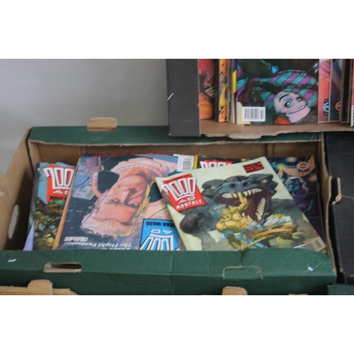 99 - A LARGE QUANTITY OF 2000AD COMICS, mainly 1980s and 1990s, some in sealed packets and a few with fre... 