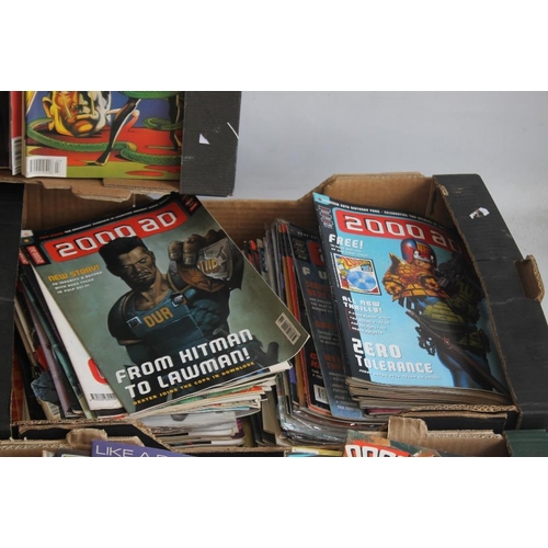 99 - A LARGE QUANTITY OF 2000AD COMICS, mainly 1980s and 1990s, some in sealed packets and a few with fre... 