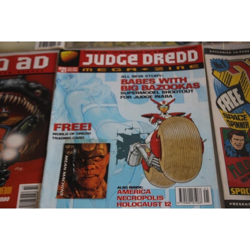 99 - A LARGE QUANTITY OF 2000AD COMICS, mainly 1980s and 1990s, some in sealed packets and a few with fre... 