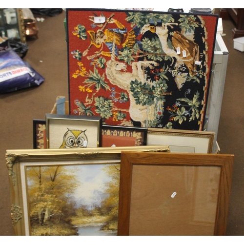 42 - A QUANTITY OF ASSORTED PICTURES AND PRINTS