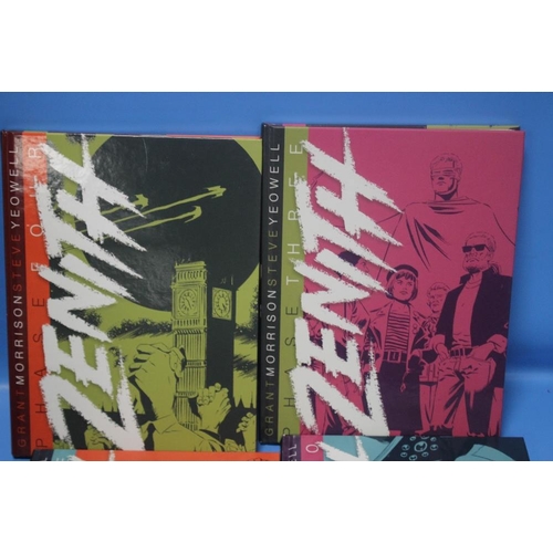 44 - ZENITH PHASE ONE by Grant Morrison & Steve Powell, four volumes published by Rebellion 2014 / 2015