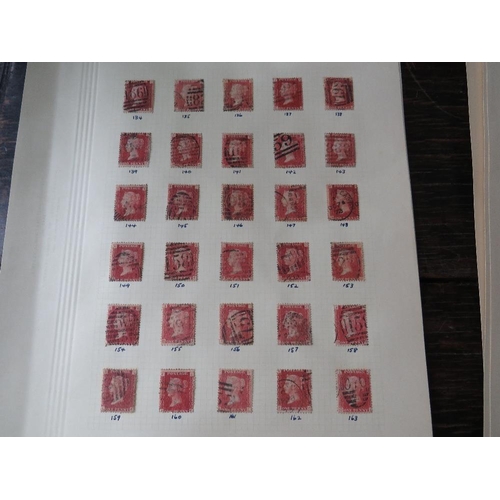 241 - STAMPS - GREAT BRITAIN FEW 100'S PERF'D LINE ENGRAVED WITH RANGE 1856 1D REDS, including block of 4,... 