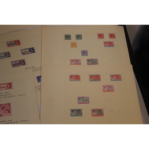 249 - STAMPS - ST KITTS-NEVIS ABOUT 100 NEVIS AND ST. CHRISTOPHER FROM FIRST TYPES, 1903 BADGE TYPE VALUES... 