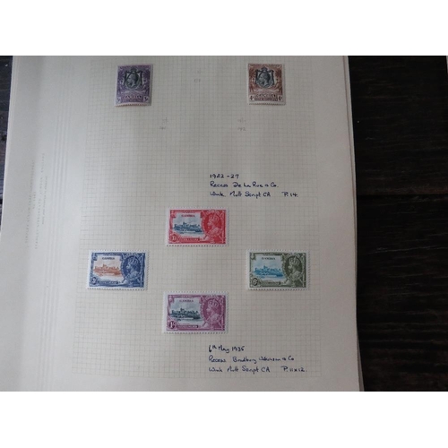 251 - STAMPS - GAMBIA MANY 100'S FROM GOOD RANGE CAMEOS 1/=, K.Ed to 2/6, KG5, including 1912 set 5/= (m) ... 