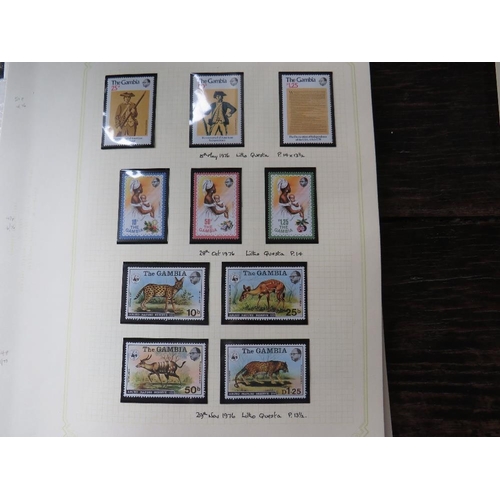 251 - STAMPS - GAMBIA MANY 100'S FROM GOOD RANGE CAMEOS 1/=, K.Ed to 2/6, KG5, including 1912 set 5/= (m) ... 