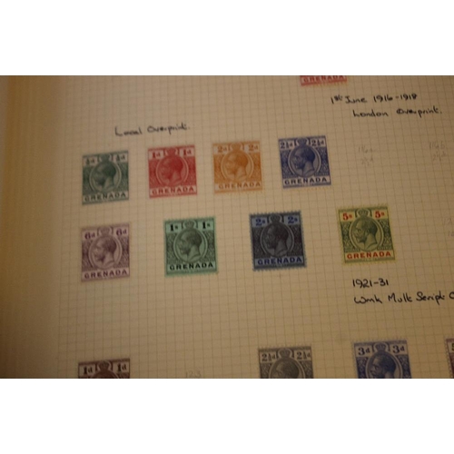 253 - STAMPS - GRENADA MANY 100'S FROM GOOD LOOKING PAGE CHALOAS, 1883 TO 1/=, including tete-beche pairs ... 