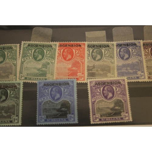 257 - STAMPS - ASCENSION S.G 1-9 1922 SET FINE LIGHTLY MOUNTED MINT S.G £325