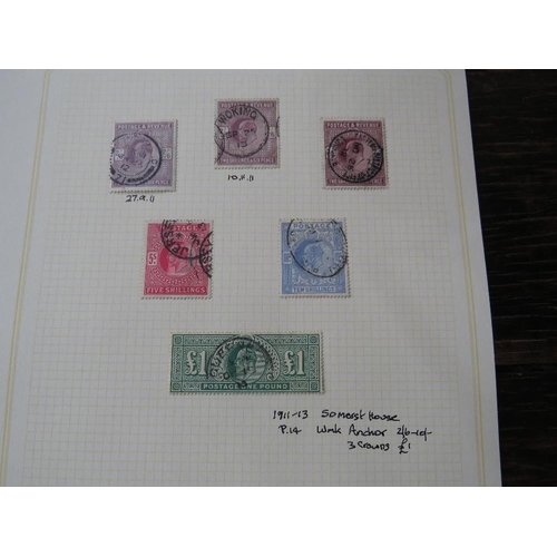 262 - STAMPS - GREAT BRITAIN K.Ed 7th RANGE TO £1 (2) MAINLY FU WITH LARGE RANGE SHADES