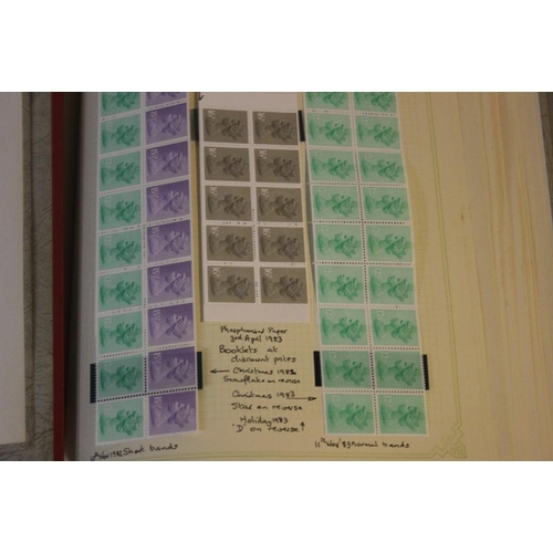 264 - STAMPS - GREAT BRITAIN 1,000 IN 9 ALBUMS FROM KG5, including P.V.C £1 (Fu) KG6 complete with blocks,... 