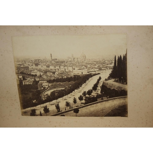 268 - TWO ALBUMS OF PHOTOGRAPHS MAINLY TOPOGRAPHIC, to include Monte-Carlo, Bologna etc.