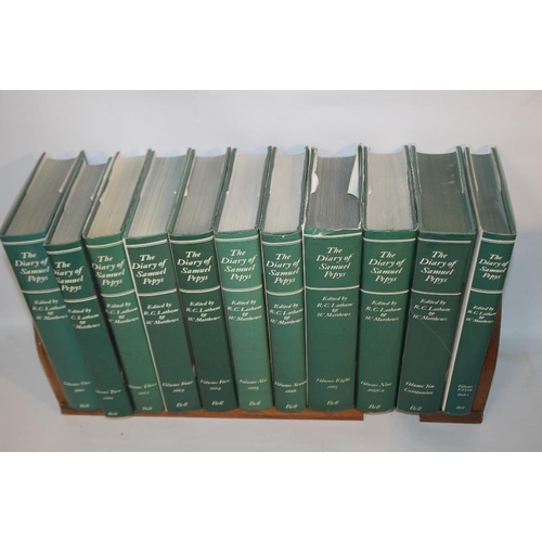 27 - THE DIARY OF SAMUEL PEPYS', eleven volume set edited by Robert Latham & William Matthews, published ... 