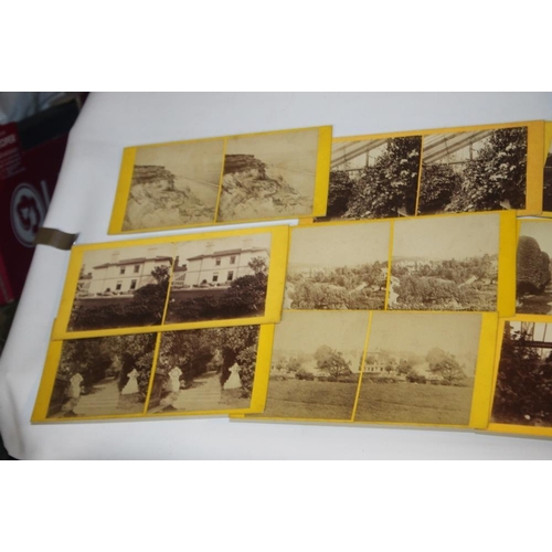 271 - A QUANTITY OF STEREOSCOPE CARDS, to include 