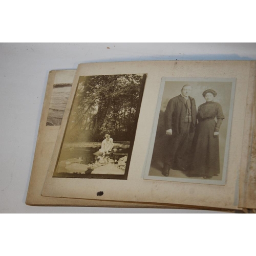 273 - CHESTER INTEREST EDWARDIAN PHOTOGRAPH ALBUM (DISBOUND), containing various views of scenes of Cheste... 