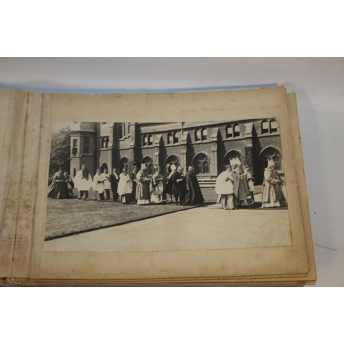 273 - CHESTER INTEREST EDWARDIAN PHOTOGRAPH ALBUM (DISBOUND), containing various views of scenes of Cheste... 