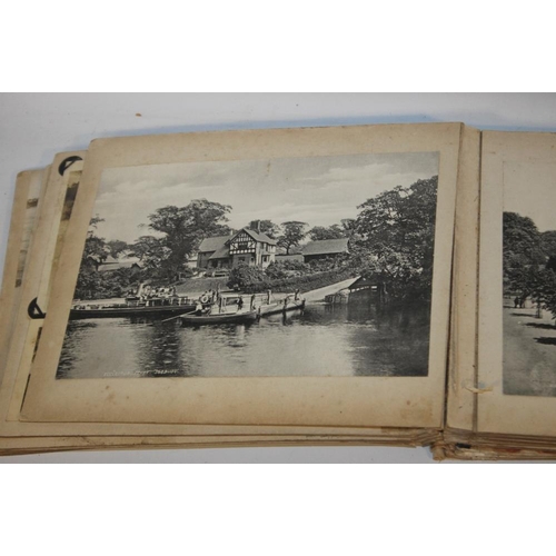 273 - CHESTER INTEREST EDWARDIAN PHOTOGRAPH ALBUM (DISBOUND), containing various views of scenes of Cheste... 