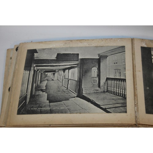 273 - CHESTER INTEREST EDWARDIAN PHOTOGRAPH ALBUM (DISBOUND), containing various views of scenes of Cheste... 