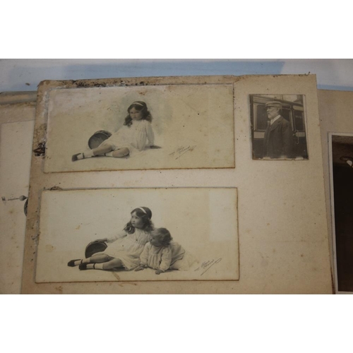 273 - CHESTER INTEREST EDWARDIAN PHOTOGRAPH ALBUM (DISBOUND), containing various views of scenes of Cheste... 