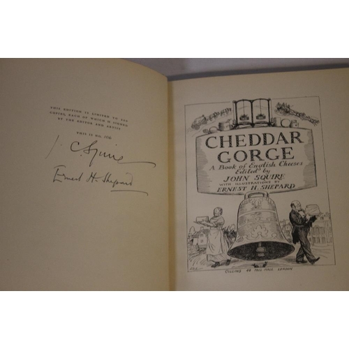 28 - CHEDDAR GORGE A BOOK OF ENGLISH CHEESES', edited by John Squire with illustrations by Ernest H. Shep... 