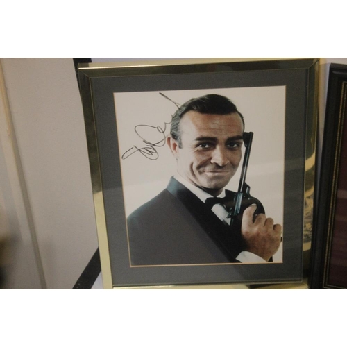 287 - SEAN CONNERY' FRAMED SIGNED PHOTOGRAPH together with 'Man From Uncle' framed signed photograph (neit... 