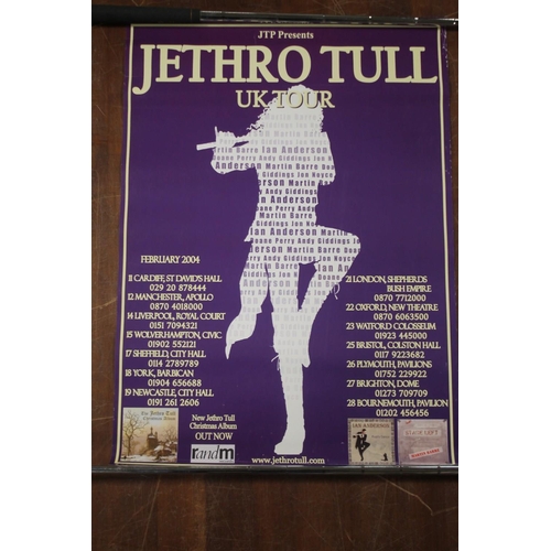 290 - TWELVE POP MUSIC POSTERS, including Bob Dylan, Jethro Tull, Oasis at Knebworth, Bobby Vee, Lana Del ... 