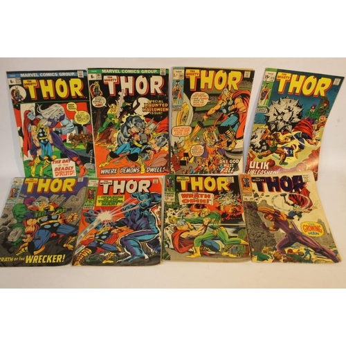 295 - MARVEL COMICS GROUP 1970S 'THE INCREDIBLE HULK', #121, #123, #125, #127, #128, #131 together with 'T... 