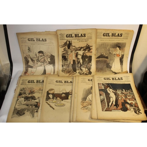 32 - GIL BLAS, ILLUSTRE HEBDOMADAIRE 50+ COPIES, various dates 1894 - 1897